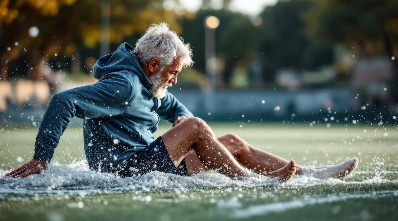 Aktive Person in Bewegung